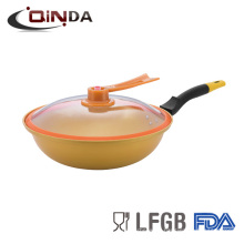 Eco-Friendly Aluminium Die Cast Non-Stick Ceramic Pan/Wok